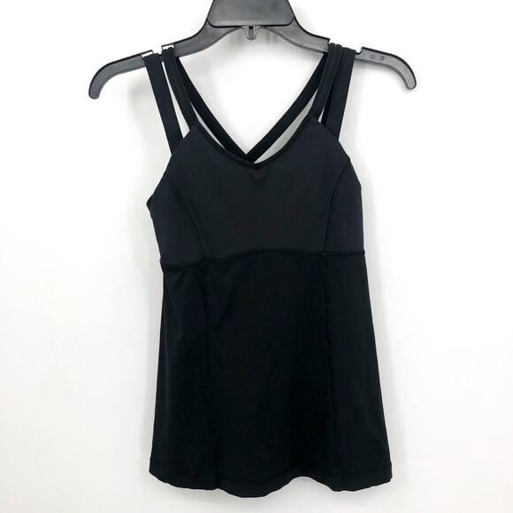 LULULEMON Women's Happy Strappy Tank Size 6 Black Stretch Yoga Lightweight - Picture 6 of 11